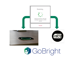 GoBright - Desk setup using the GoBright app